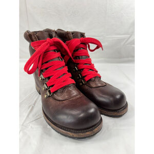 Vintage Shoe Company USA Made Minden Chocolate Buttery Leather Hiker Boot size 8